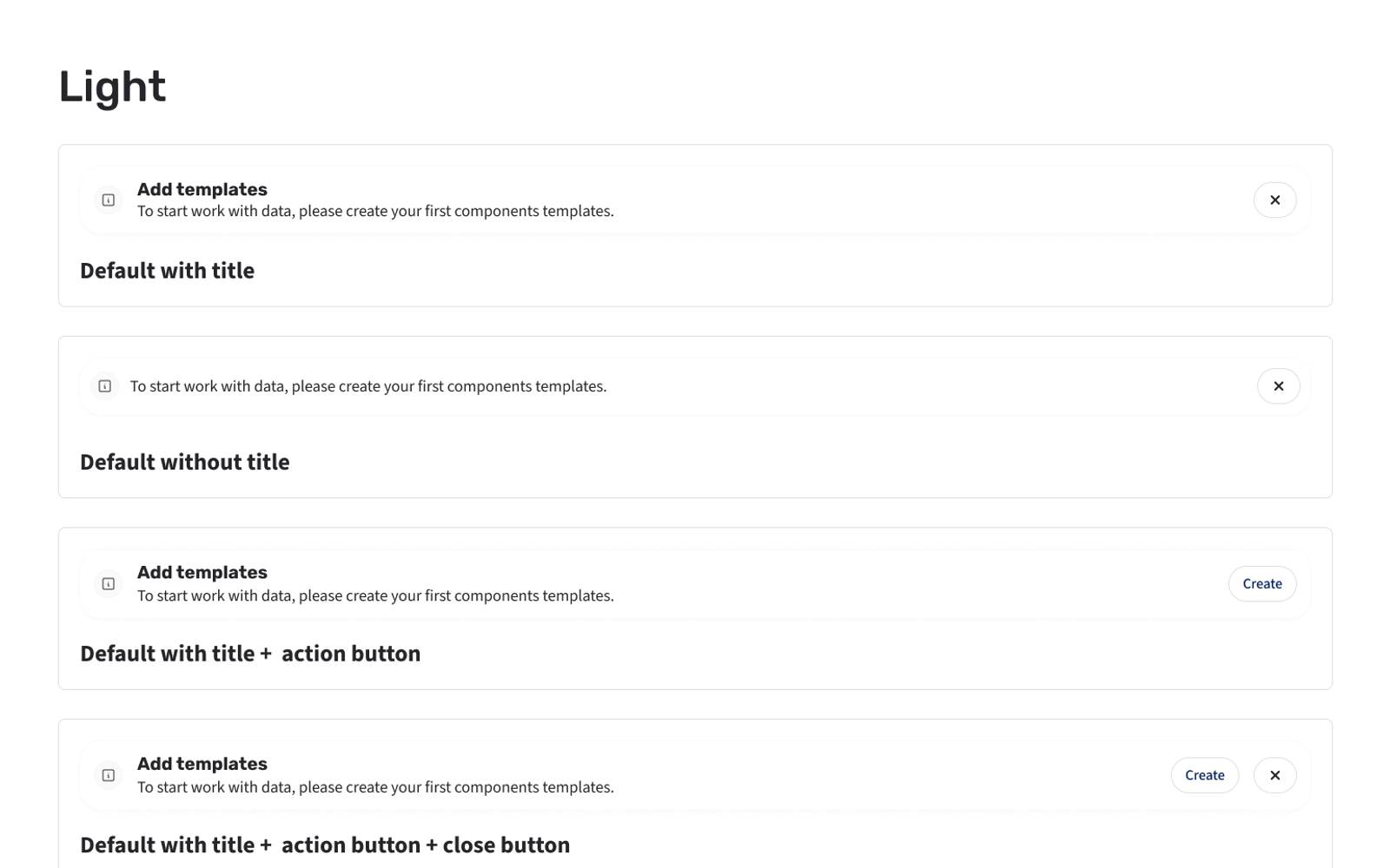 Status messages from the Smurfit Westrock Design System